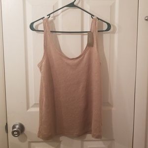 J Crew Shimmer Linen Tank